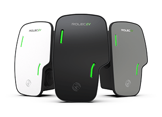 Rolec Zura smart home charging units in three finishes