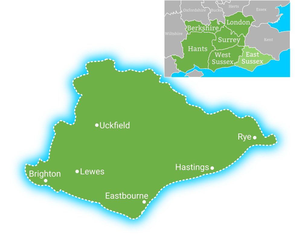 Power2EV West Sussex Coverage Map